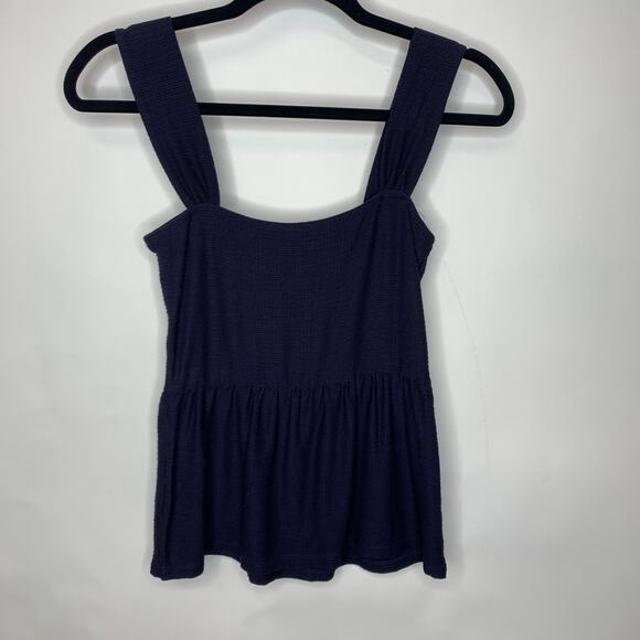 GHIMLI Blue Peplum Babydoll Tank Top Sz XS? - Picture 1 of 3